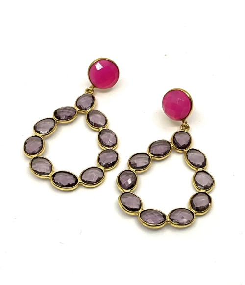 Boucles en Amethyste